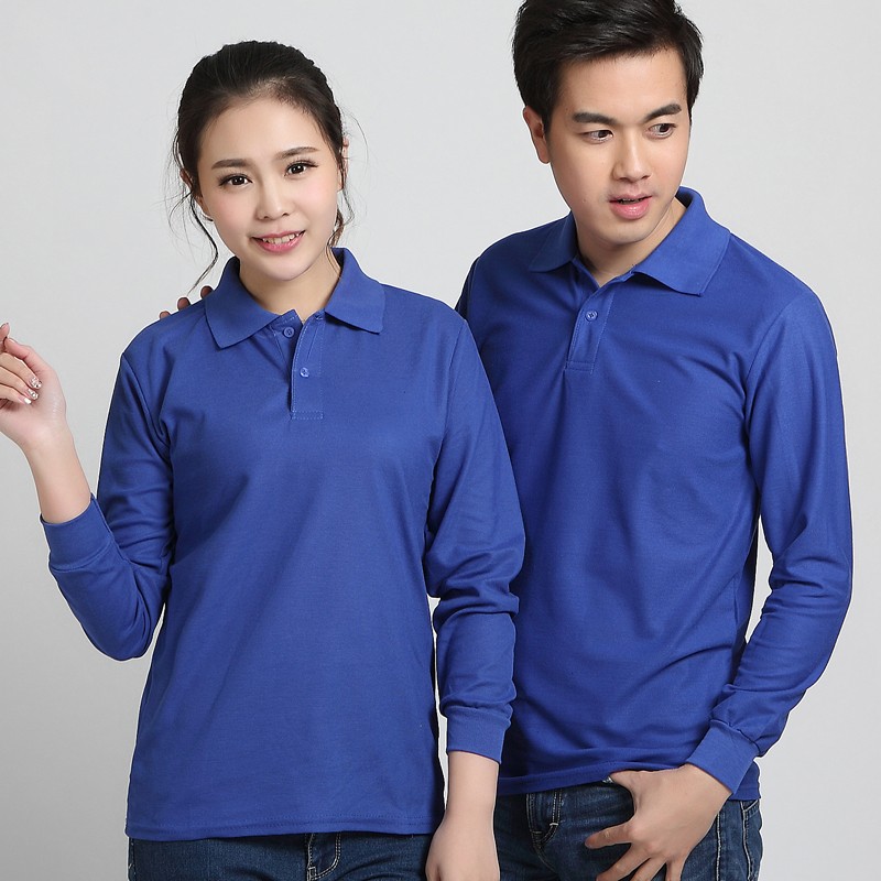 長(cháng)袖廣告衫定制工作服T恤同學(xué)會(huì )圓領(lǐng)純棉polo衫印字logo文化衫(圖18)