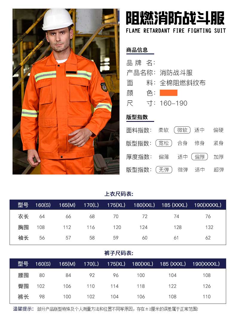 反光條純棉工作服男防阻燃焊接防護服工廠(chǎng)車(chē)間加厚消防勞保服(圖9)
