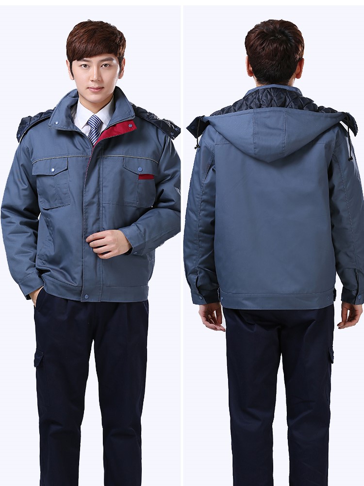 工作服棉衣冬季加厚防寒外套男棉襖冷庫保暖棉服秋工裝勞保服定制(圖11)