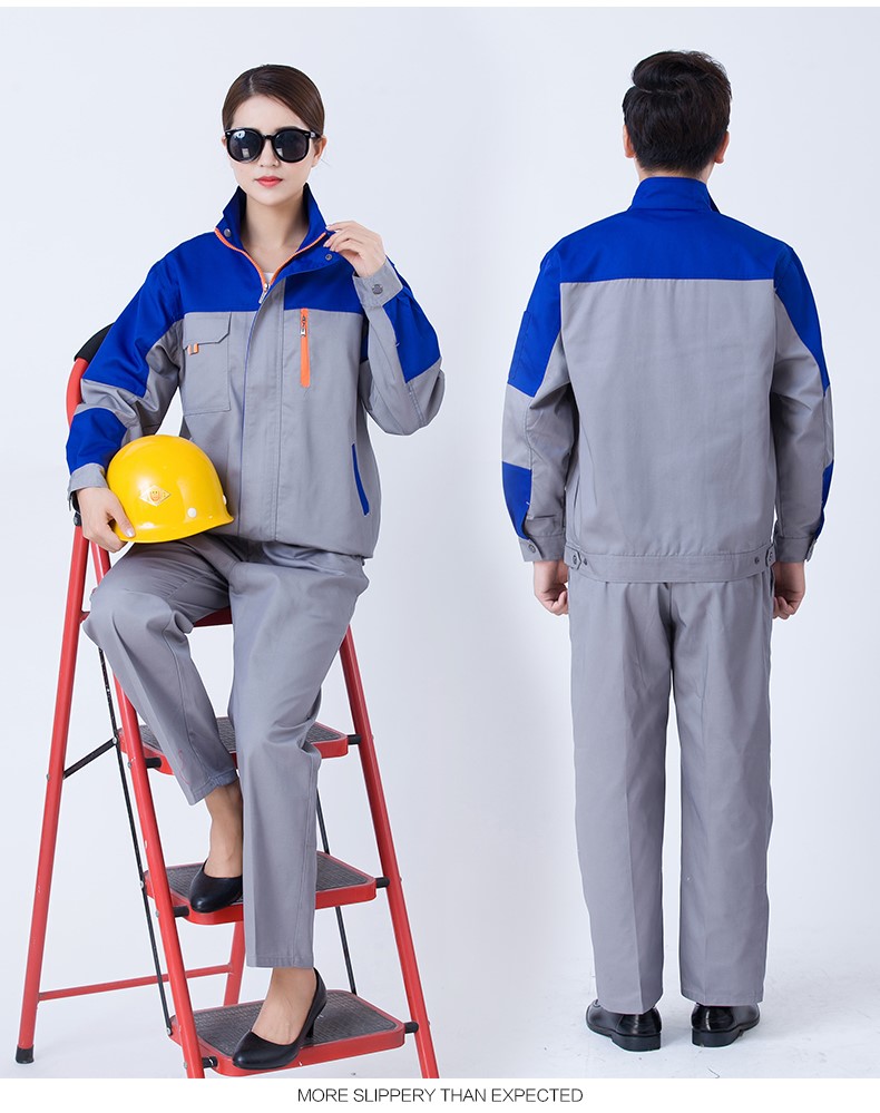 工作服套裝長(cháng)袖春秋季工裝制服汽修勞保服廠(chǎng)服定制(圖11)