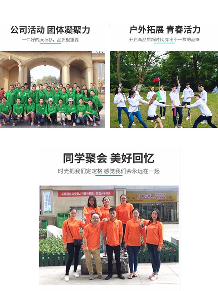 定制t恤POLO衫秋冬純棉長(cháng)袖班服工作服廣告文化衫印制印字logo衣(圖2)