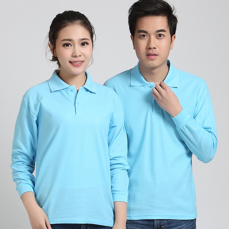 長(cháng)袖廣告衫定制工作服T恤同學(xué)會(huì )圓領(lǐng)純棉polo衫印字logo文化衫(圖22)
