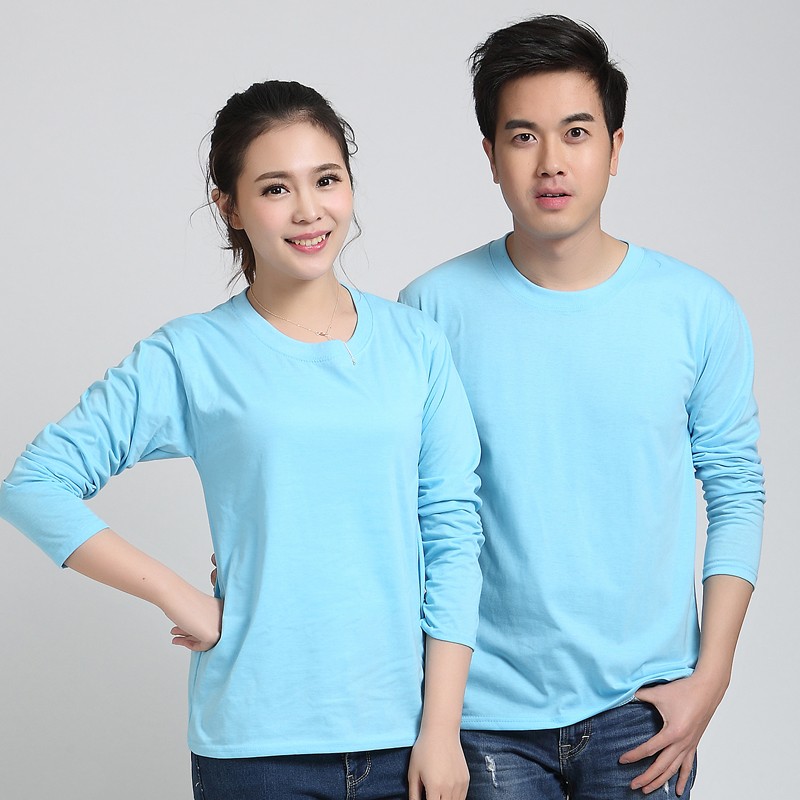 長(cháng)袖廣告衫定制工作服T恤同學(xué)會(huì )圓領(lǐng)純棉polo衫印字logo文化衫(圖34)