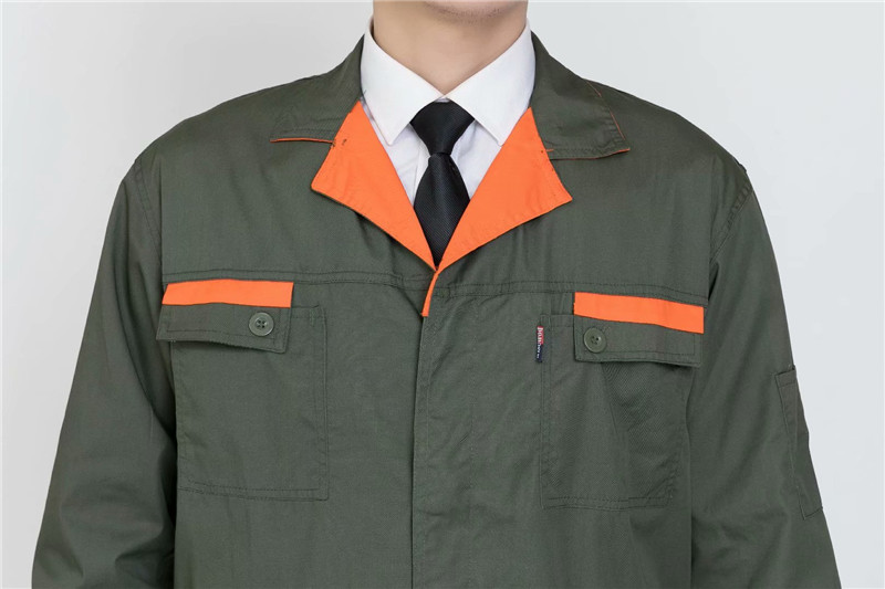 春秋長(cháng)袖工作服套裝男秋冬定制耐磨汽修廠(chǎng)服工裝電焊服勞保服(圖16)