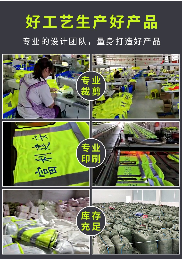 環(huán)衛交通駕駛員安全防護夜間外套反光衣馬甲定制熒光背心服可印字(圖3)