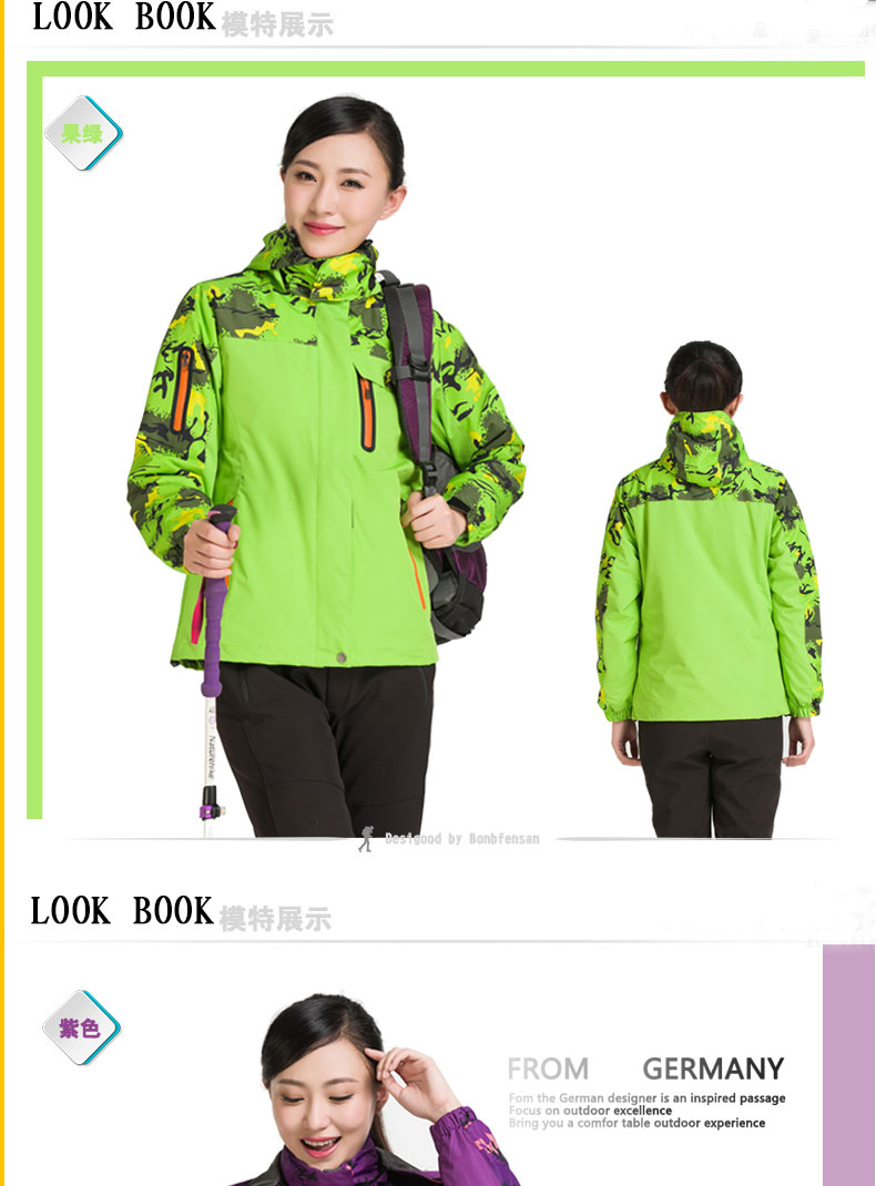 迷彩沖鋒衣男潮女工作服隊服班服工裝冬季定制logo印字隊服校服厚(圖7)