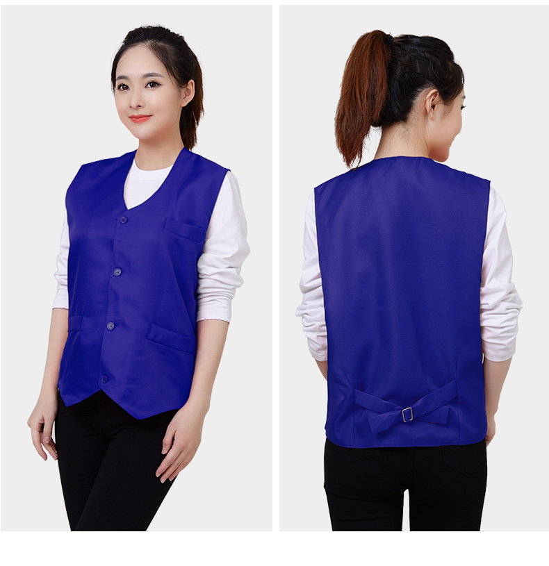 馬甲定制印logo廣告宣傳公益義工紅馬夾超市賣(mài)場(chǎng)工作服定做印字(圖9)