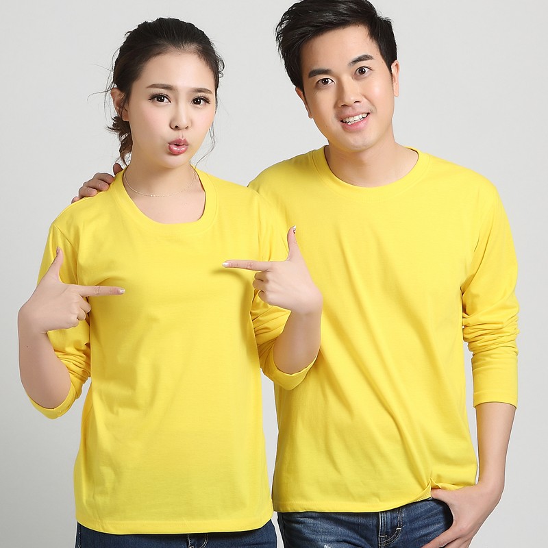 長(cháng)袖廣告衫定制工作服T恤同學(xué)會(huì )圓領(lǐng)純棉polo衫印字logo文化衫(圖33)
