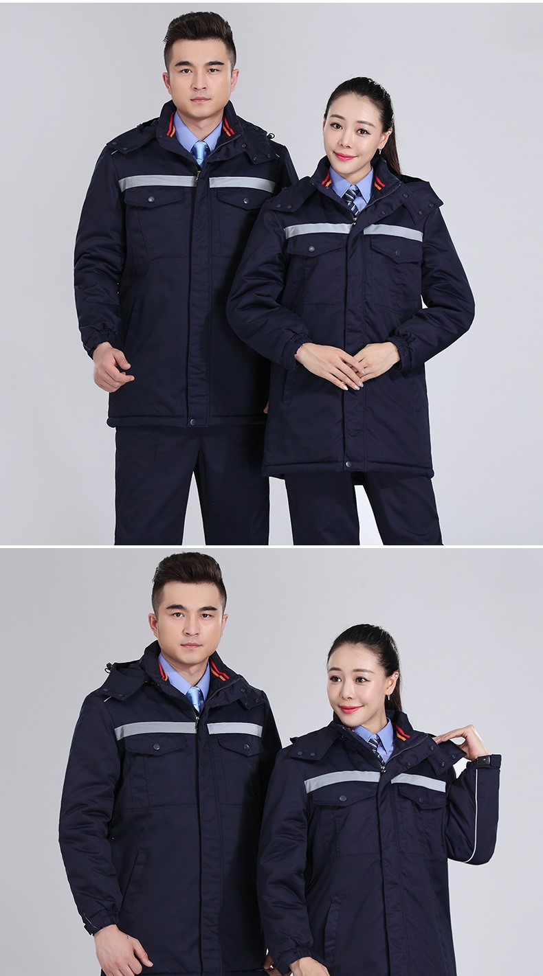 冬季工作服棉服男 加厚工作服棉衣工程汽修勞保服棉襖環(huán)衛棉大衣(圖13)