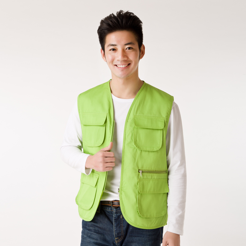 義工背心定做志愿者工作服馬甲定制多口袋工裝廣告馬夾訂做印字(圖4)