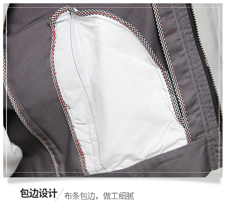 工作服男套裝秋冬長(cháng)袖工人勞保服定制LOGO印字DIY車(chē)間工裝(圖13)