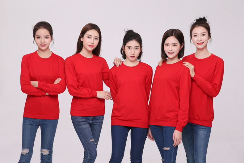 純棉圓領(lǐng)衛衣工作服定制logo加厚企業(yè)文化衫定做無(wú)帽廣告團體服裝(圖19)