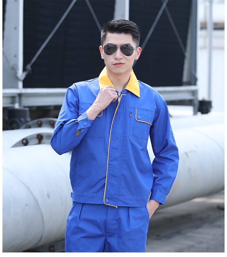 鋼廠(chǎng)秋天帆布勞保用品工作服套裝男勞保服上衣汽修電焊工廠(chǎng)服耐磨(圖13)