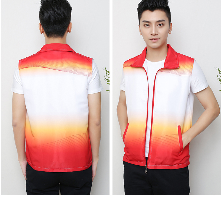 全身印志愿者馬甲定制印logo義工紅工作服背心定做印字廣告活動(dòng)衫(圖10)