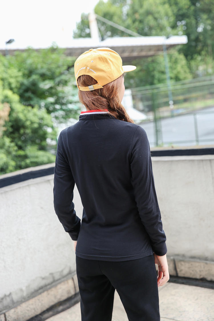 2019秋季工作服長(cháng)袖t恤立領(lǐng)POLO衫男女工裝團體服定制diy印字logo(圖12)