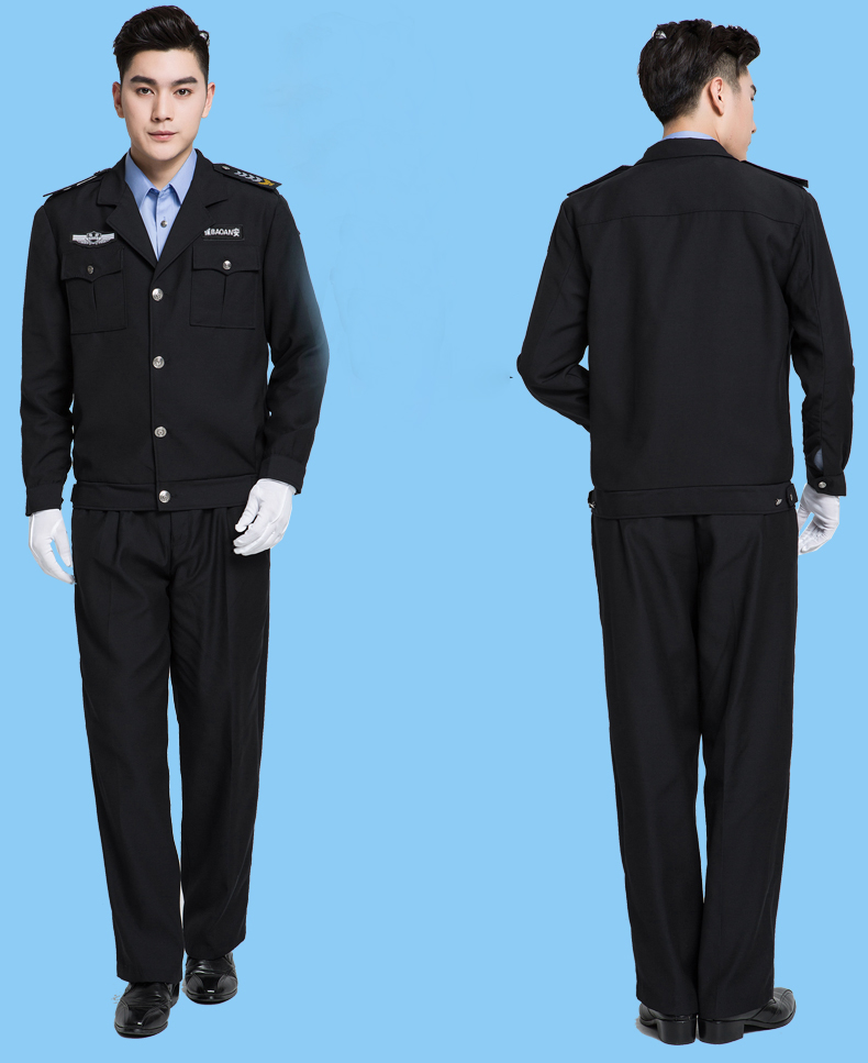 保安服套裝保安制服春秋裝學(xué)校酒店保安夾克保安工作服春季保安服(圖2)