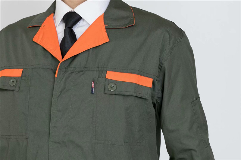 春秋長(cháng)袖工作服套裝男秋冬定制耐磨汽修廠(chǎng)服工裝電焊服勞保服(圖15)