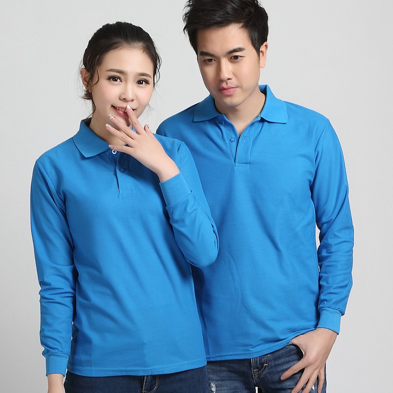 長(cháng)袖廣告衫定制工作服T恤同學(xué)會(huì )圓領(lǐng)純棉polo衫印字logo文化衫(圖23)