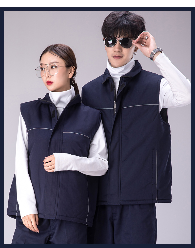 廣告馬甲工作服馬甲攝影背心汽車(chē)美容秋冬棉工程馬甲定制印LOGO(圖14)
