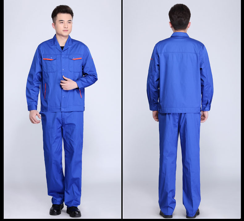 長(cháng)袖工作服套裝男耐磨春秋冬廠(chǎng)服上衣定制汽修機電工裝勞動(dòng)勞保服(圖17)