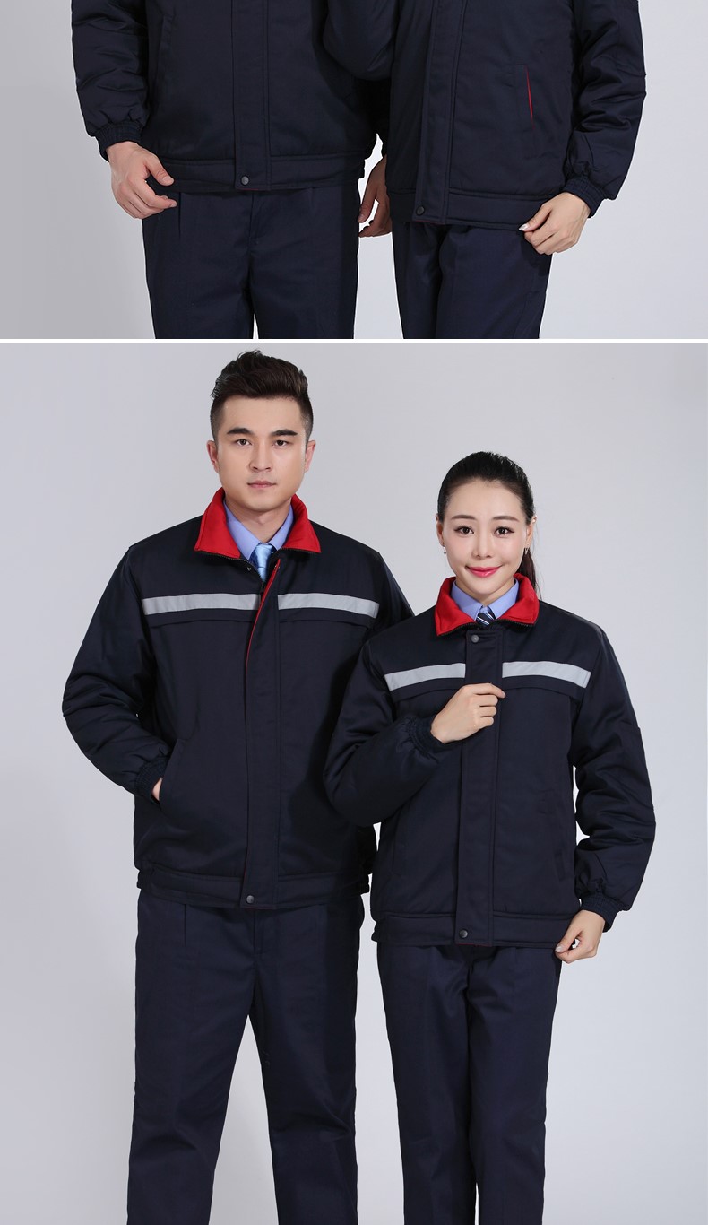 冬季工作服棉服男 加厚工作服棉衣工程汽修勞保服棉襖環(huán)衛棉大衣(圖9)