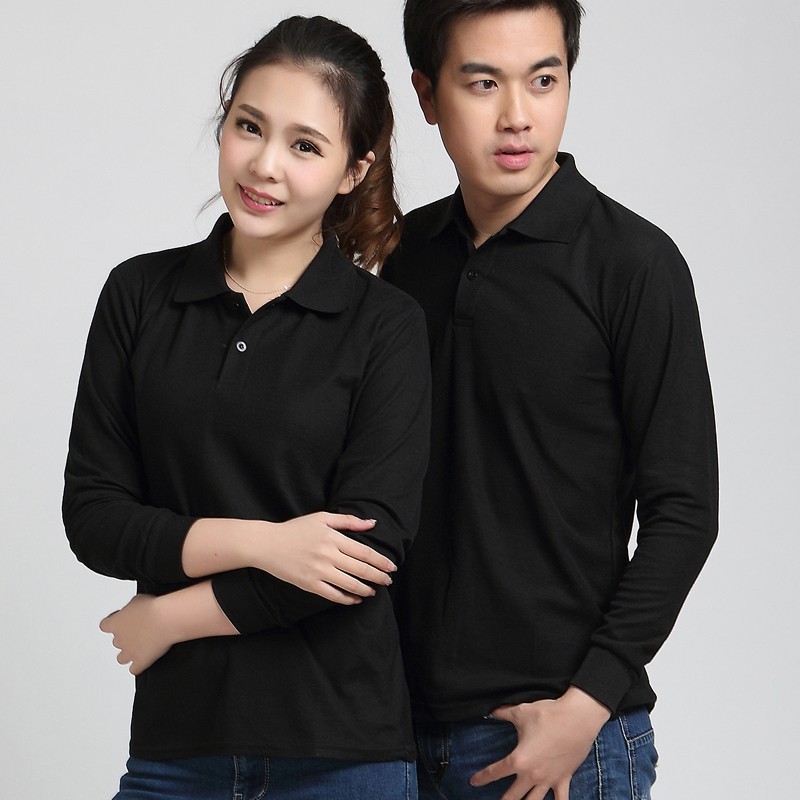 長(cháng)袖廣告衫定制工作服T恤同學(xué)會(huì )圓領(lǐng)純棉polo衫印字logo文化衫(圖21)