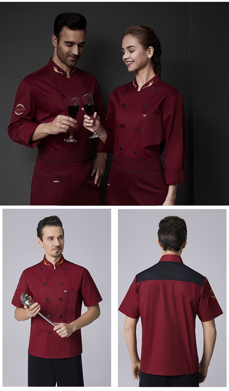 秋冬裝廚師工作服男長(cháng)袖餐飲定制潮流中國風(fēng)廚師服廚房大碼加肥(圖13)