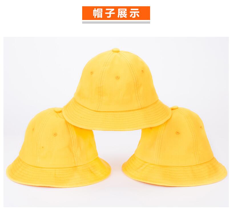 幼兒園秋冬帽子定做日本小朋友小學(xué)生安全小黃帽兒童漁夫帽定制男(圖8)