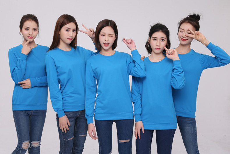 純棉圓領(lǐng)衛衣工作服定制logo加厚企業(yè)文化衫定做無(wú)帽廣告團體服裝(圖10)