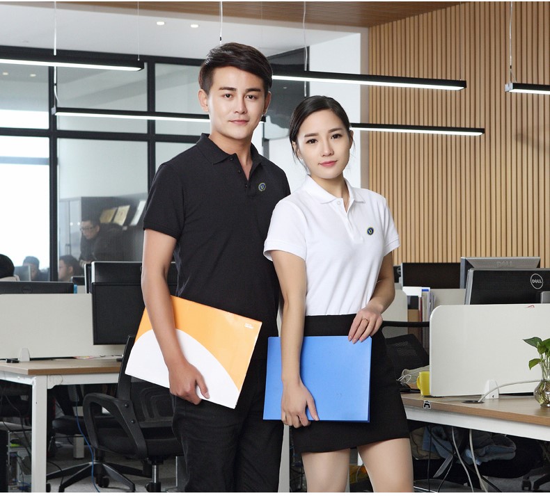 polo衫定制刺繡印字t恤翻領(lǐng)工作服短袖定做文化訂企業(yè)體恤logo桖(圖16)