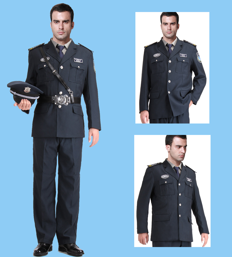 保安制服春秋裝套裝新式保安服酒店學(xué)校工作服保安西服春季保安服(圖6)