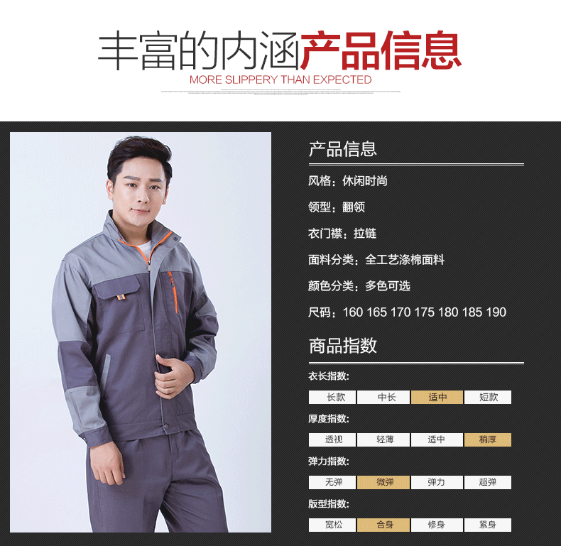工作服套裝長(cháng)袖春秋季工裝制服汽修勞保服廠(chǎng)服定制(圖6)