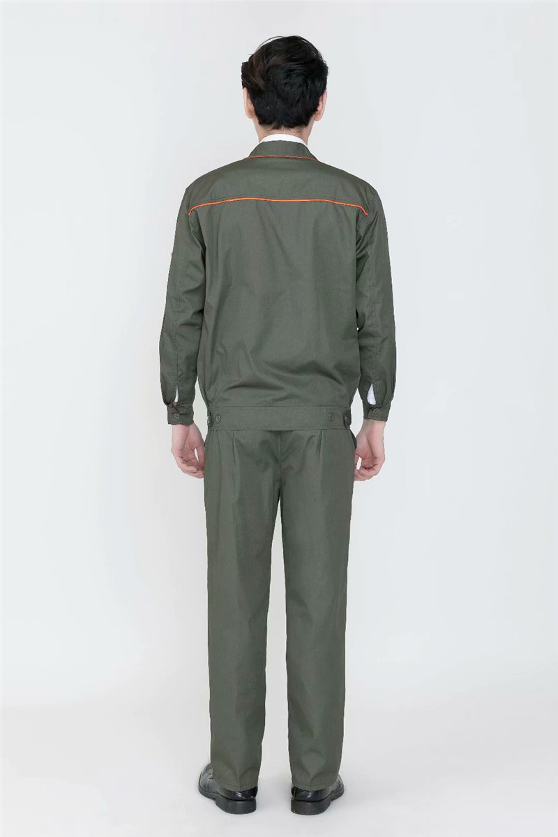 春秋長(cháng)袖工作服套裝男秋冬定制耐磨汽修廠(chǎng)服工裝電焊服勞保服(圖2)
