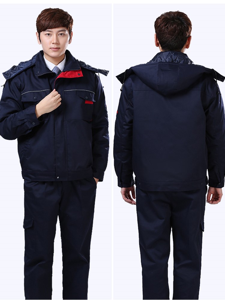 工作服棉衣冬季加厚防寒外套男棉襖冷庫保暖棉服秋工裝勞保服定制(圖8)