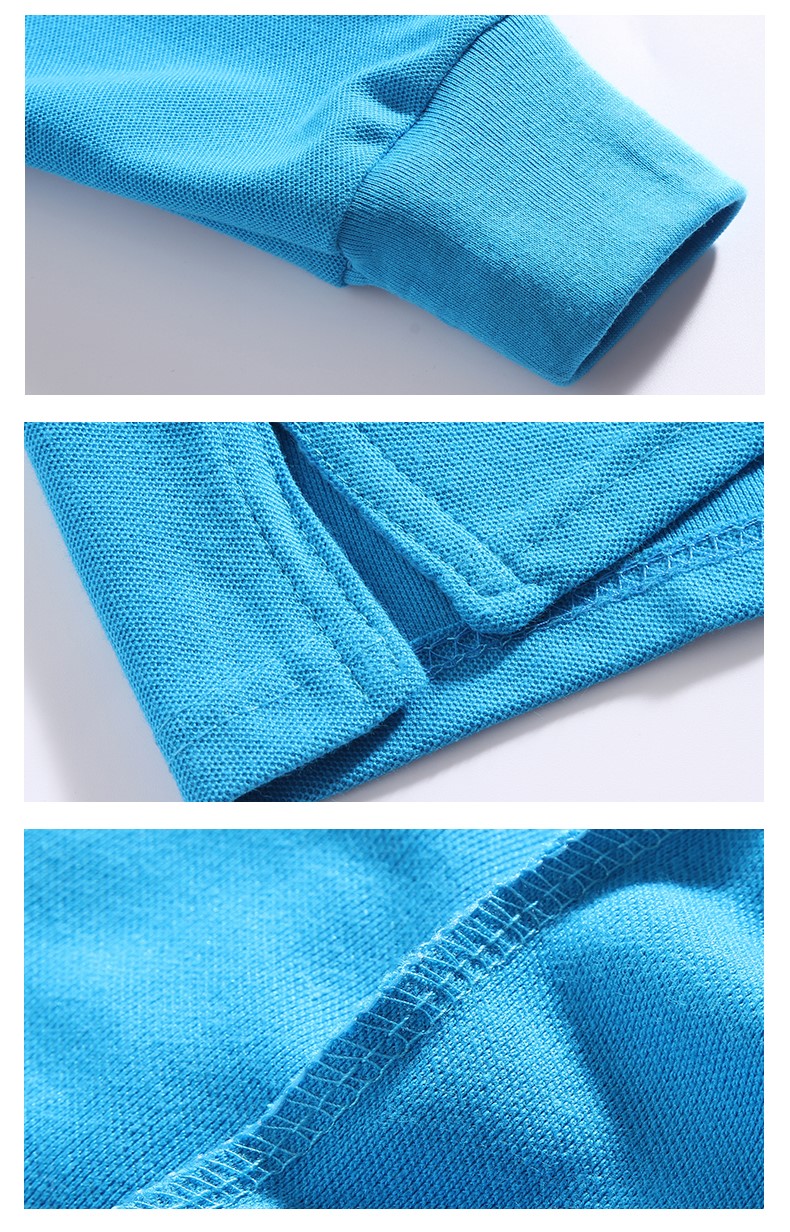 員工長(cháng)袖工作服定制polo衫廣告文化衫工衣定做t恤團隊服印logo字(圖12)