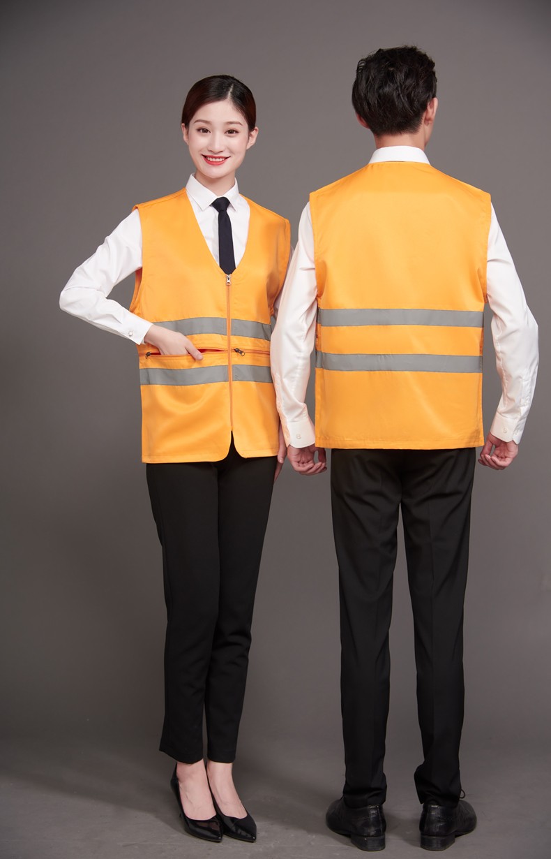 工作服馬甲定制印LOGO建筑工程施工反光條安全背心外賣(mài)送餐員制服(圖26)