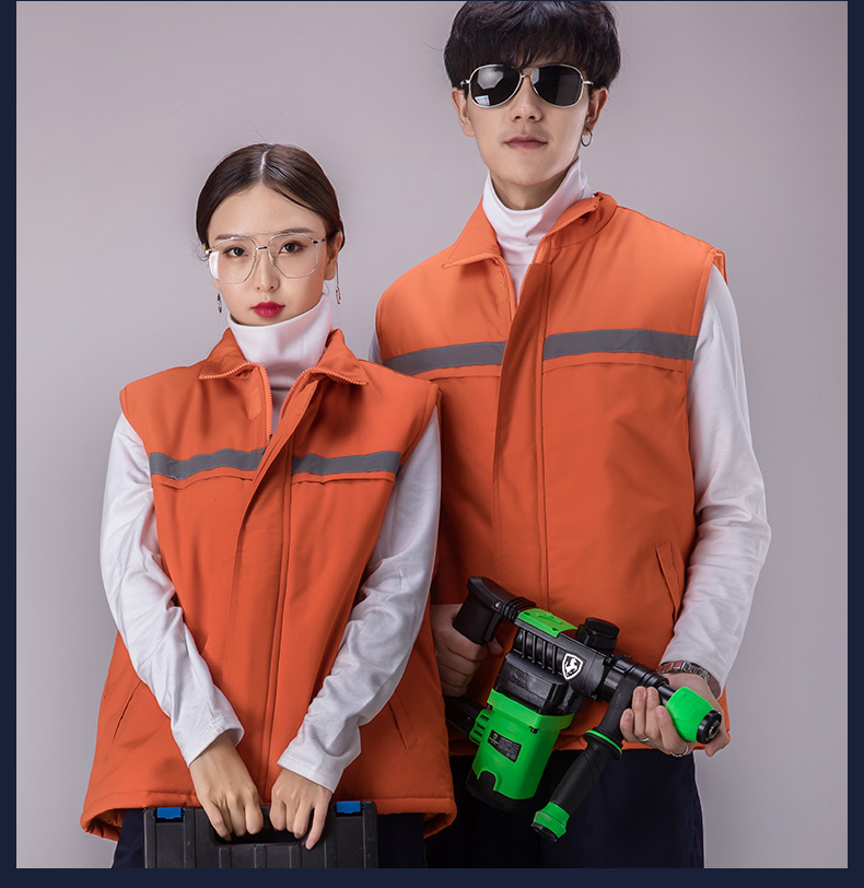 工作服馬甲環(huán)衛馬甲鐵路公路馬甲反光條馬甲_背心工裝馬定制(圖11)
