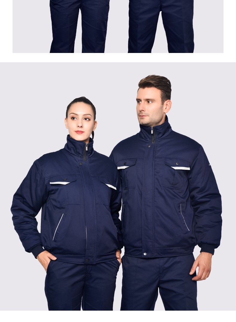 冬季工作服棉衣男女外套加厚防寒勞保服棉襖修理工廠(chǎng)車(chē)間棉服冬裝(圖12)