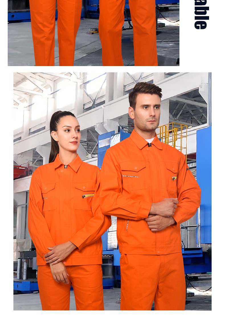 純棉工作服套裝男全棉春秋加厚耐磨焊工防燙勞保服汽修服上衣定制(圖17)