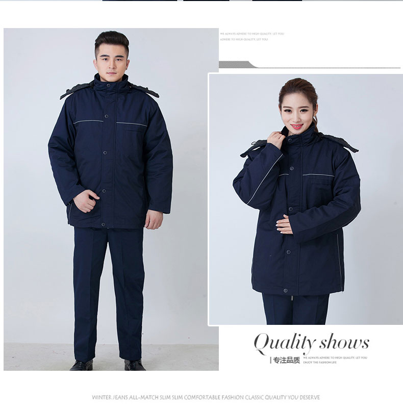 冬季工作服加厚保暖套裝男棉衣棉襖上衣勞保服汽修服工廠(chǎng)車(chē)間定制(圖9)