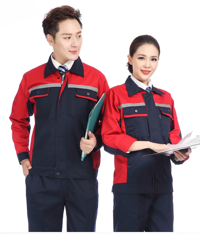 長(cháng)袖工作服套裝男耐磨春秋冬廠(chǎng)服上衣定制汽修機電工裝勞動(dòng)勞保服(圖29)