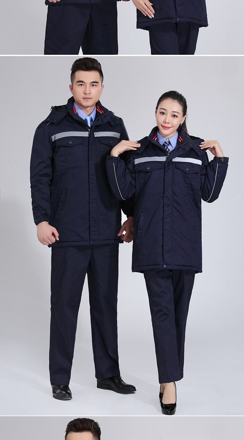 冬季工作服棉服男 加厚工作服棉衣工程汽修勞保服棉襖環(huán)衛棉大衣(圖14)