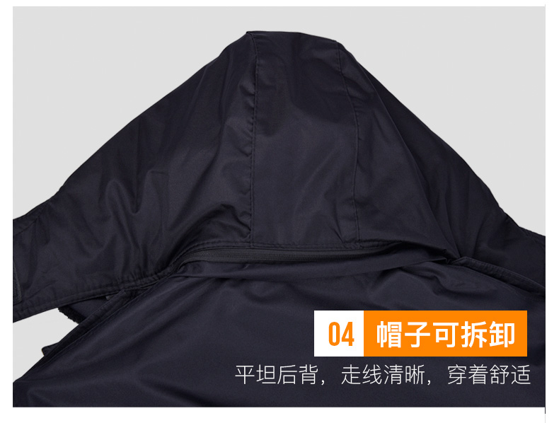 保安棉衣男冬季加厚工作服反光條棉服保安服冬裝多功能大衣防寒服(圖25)