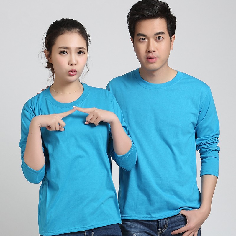 長(cháng)袖廣告衫定制工作服T恤同學(xué)會(huì )圓領(lǐng)純棉polo衫印字logo文化衫(圖35)