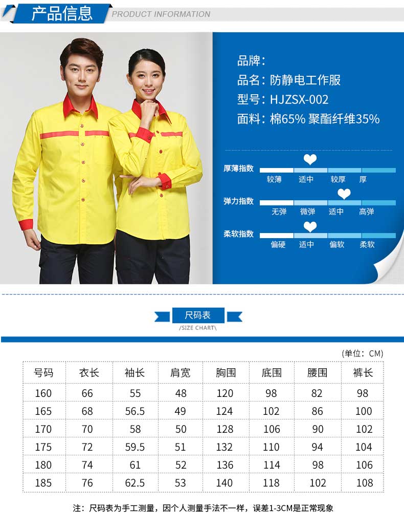 加油站工作服夏裝中石化加氣站油站半袖防靜電工作服男女套裝(圖3)