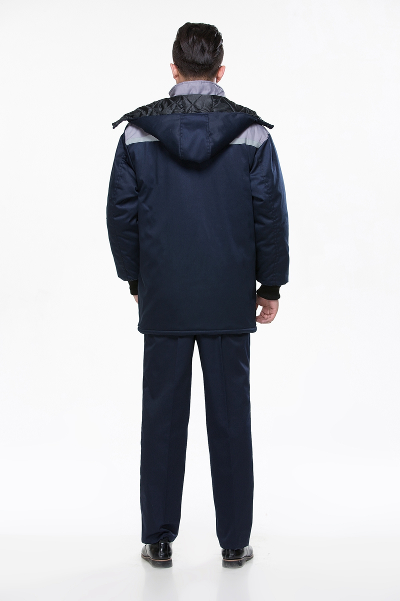 工作服棉衣防寒勞保加厚工程服冬裝汽修維修師男廠(chǎng)服反光條棉襖(圖16)