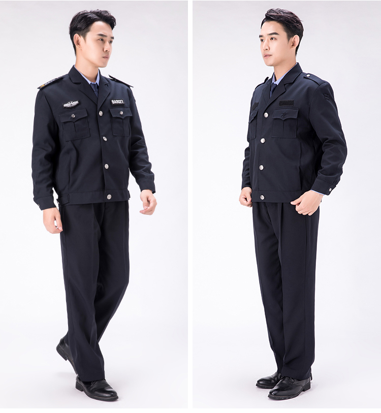 2011新式保安服春秋套裝工作制服加厚物業(yè)安保冬裝長(cháng)袖秋冬季服裝(圖15)