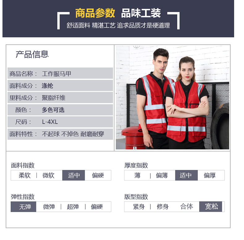 反光背心車(chē)用馬甲車(chē)載年檢駕駛員車(chē)輛年審警示交通路政司機安全服(圖3)