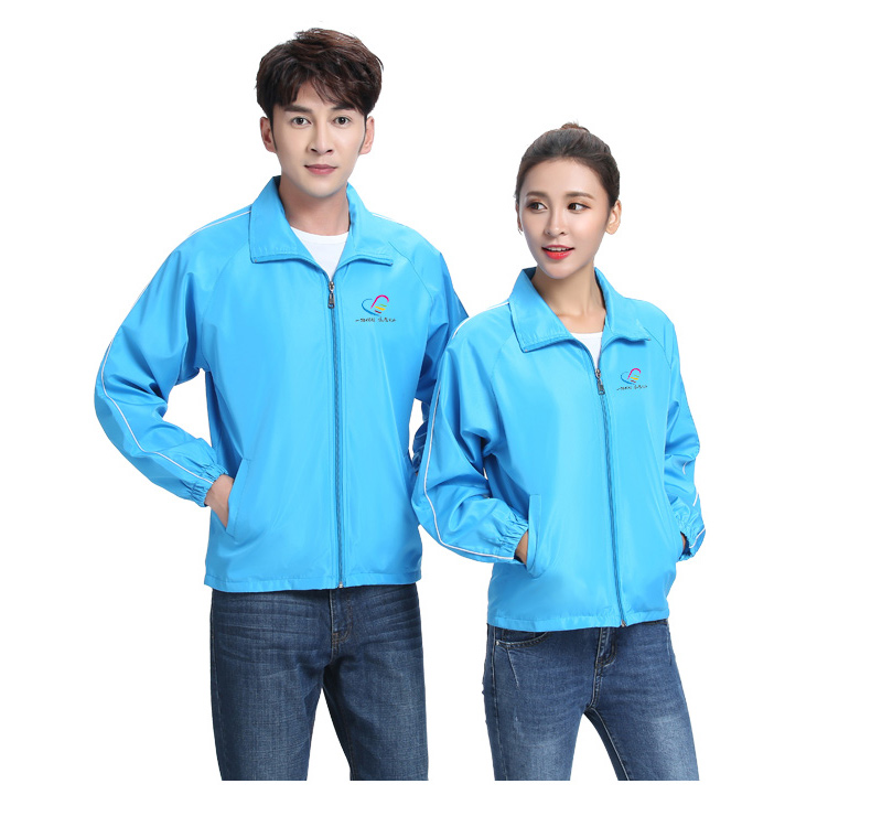 春秋工裝外套男薄款定制運動(dòng)衣服廣告長(cháng)袖工作服風(fēng)衣刺繡印字logo(圖16)