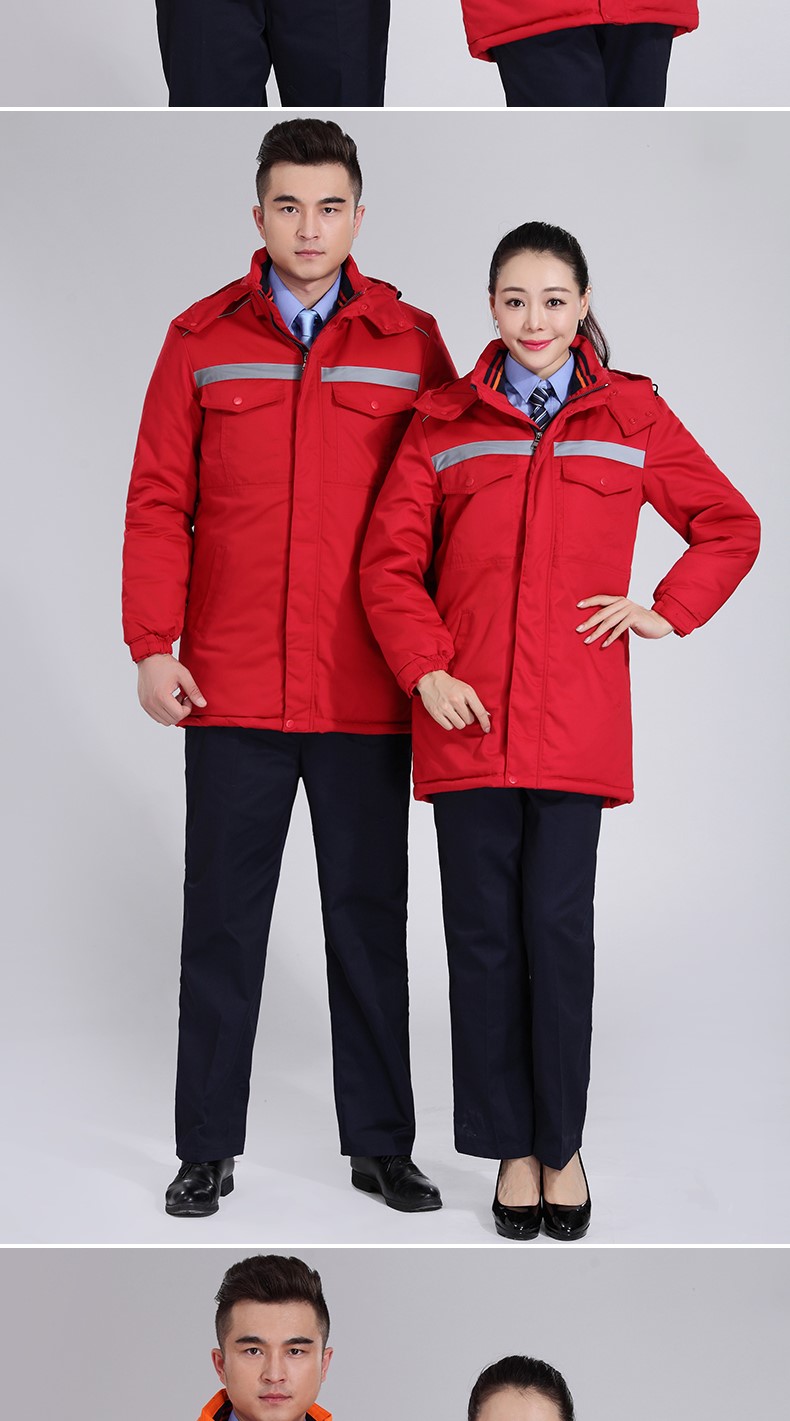 冬季工作服棉服男 加厚工作服棉衣工程汽修勞保服棉襖環(huán)衛棉大衣(圖16)